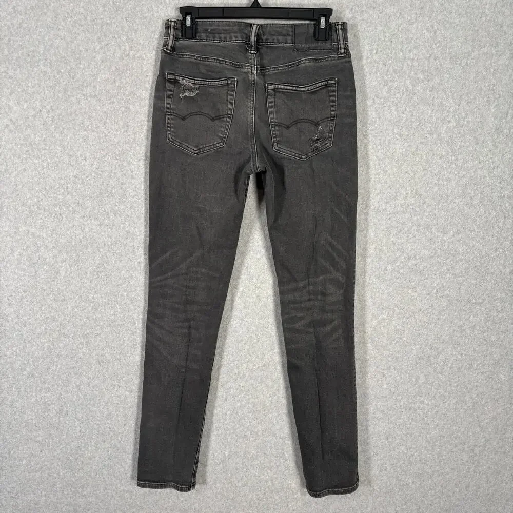 American Eagle Jeans Mens 29x32 Next Level Flex Stacked Destroyed Ripped‎ Torn
